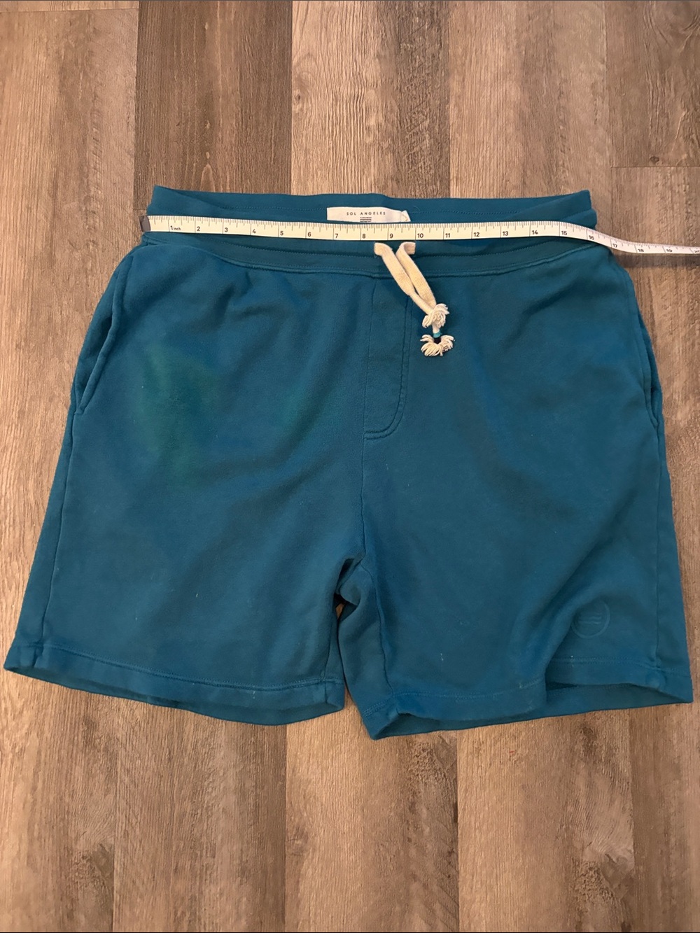 Sol Angeles Men's Turquoise Athletic Shorts, Size Large